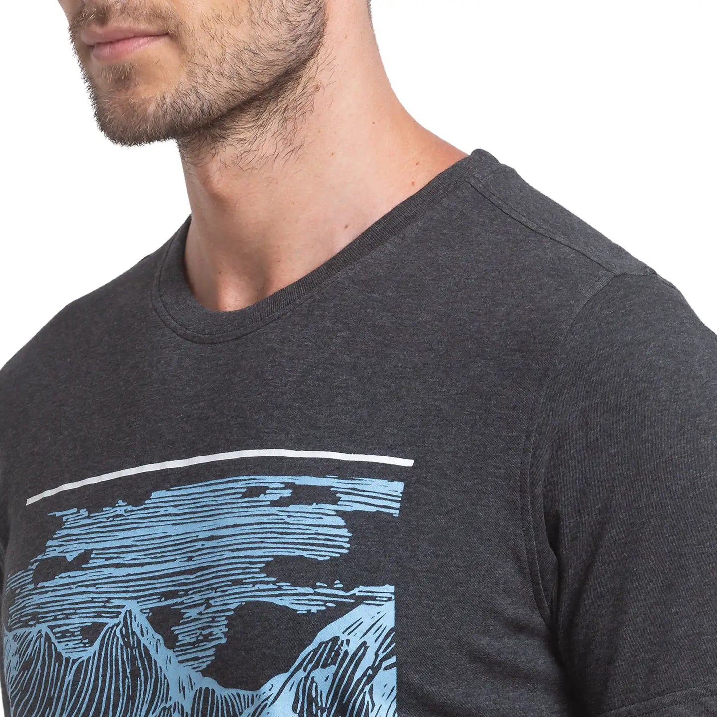 Men Slim Fit Blue Shirt