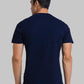 Men Regular Fit Blue T-Shirt