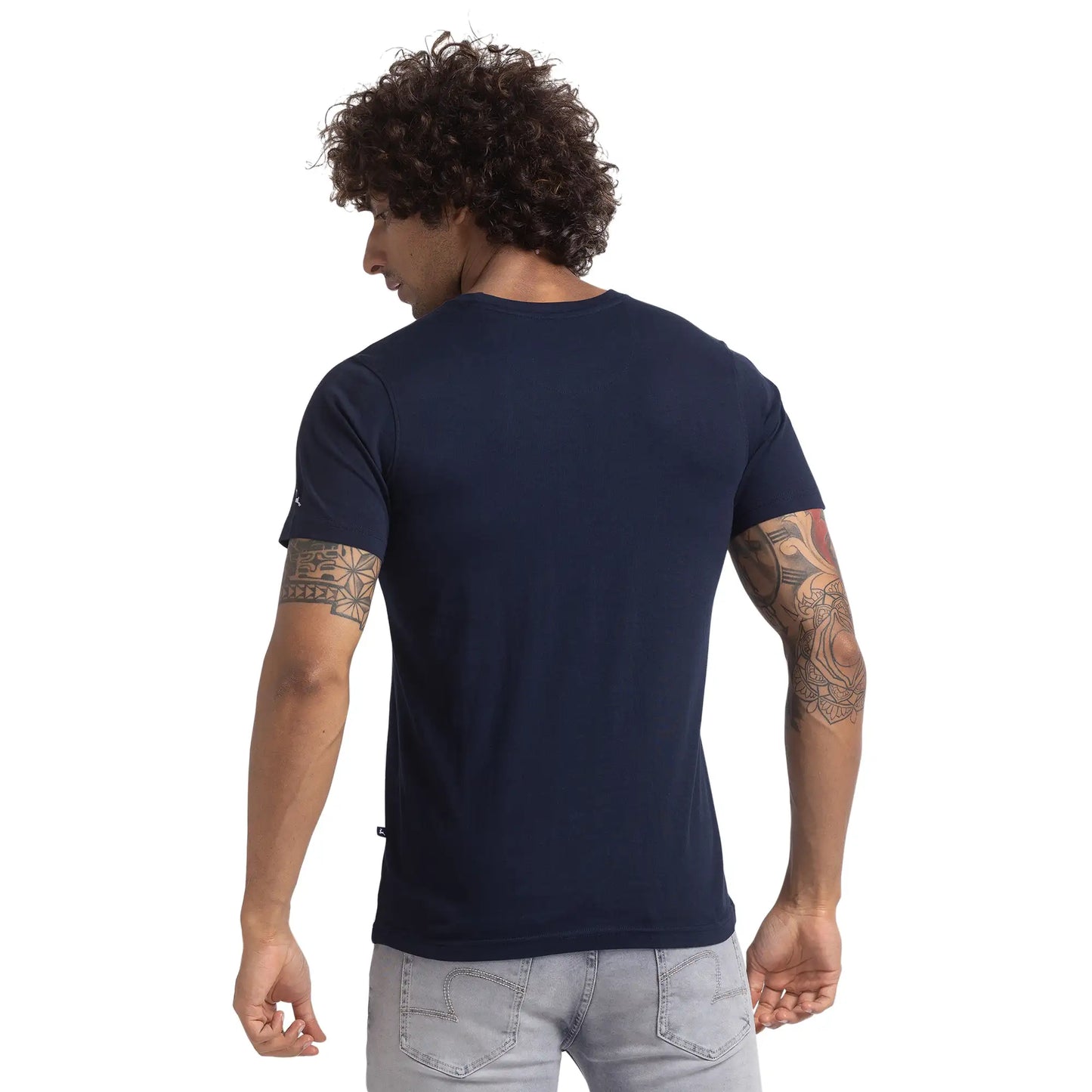 Men Regular Fit Maroon T-Shirts