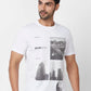 Parx Regular Fit Graphic Print Black T-Shirt