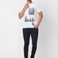 Parx Regular Fit Graphic Print Black T-Shirt
