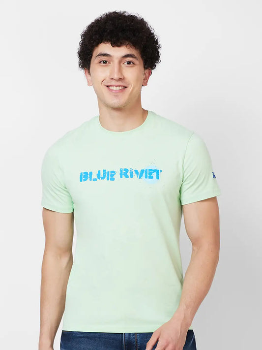 Parx Regular Fit Graphic Print White T-Shirt
