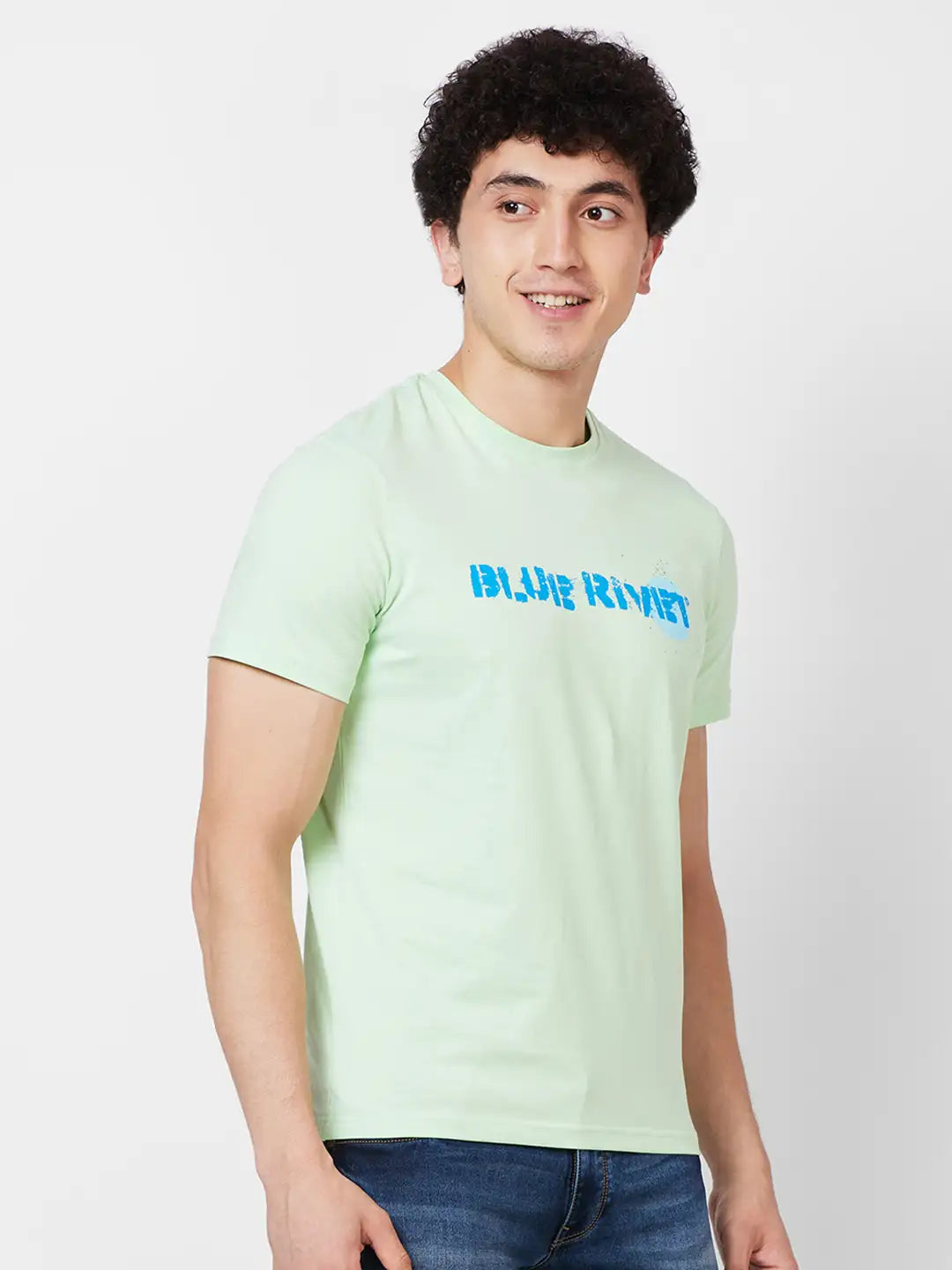 Parx Regular Fit Graphic Print White T-Shirt