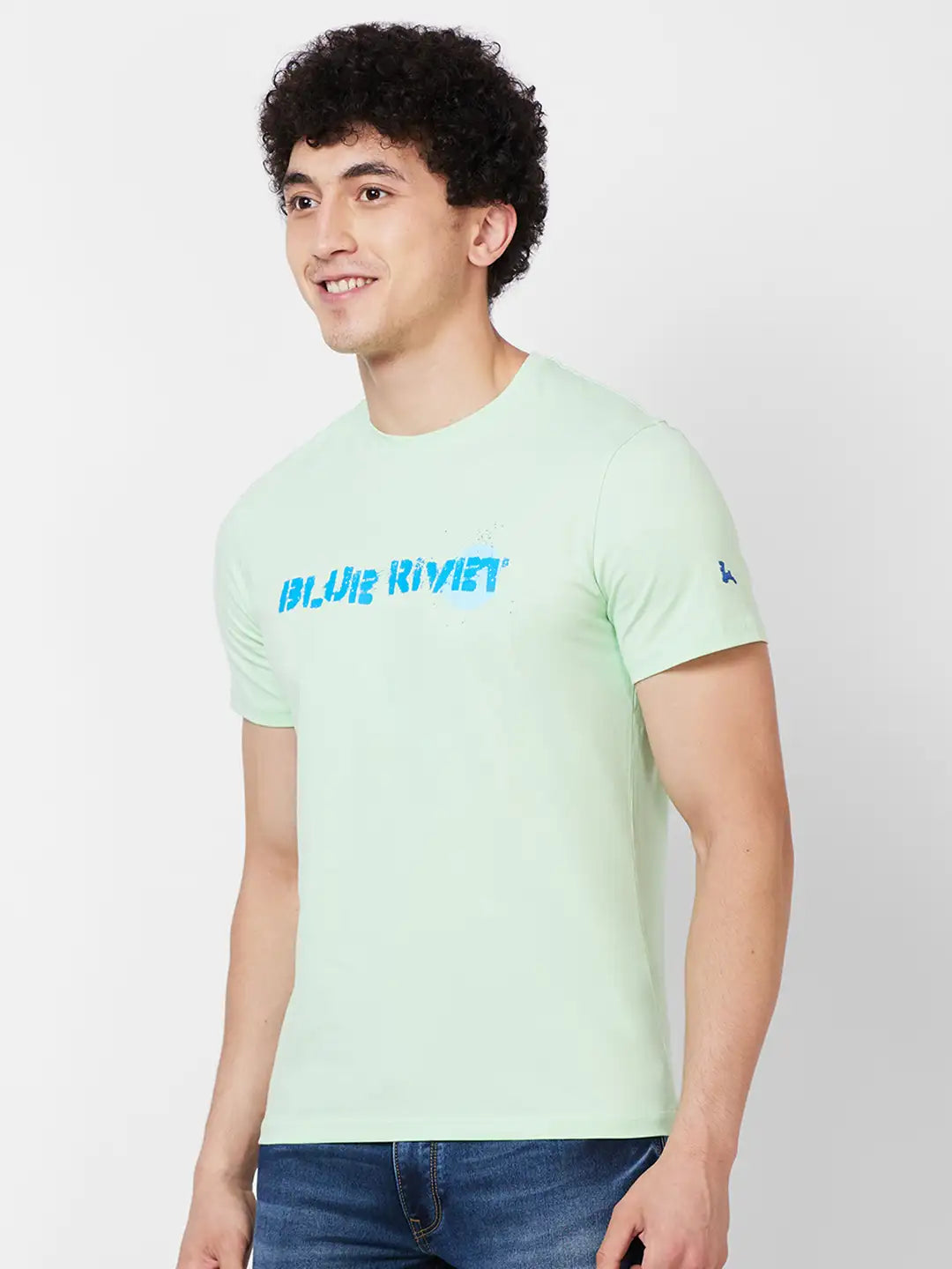 Parx Regular Fit Graphic Print White T-Shirt