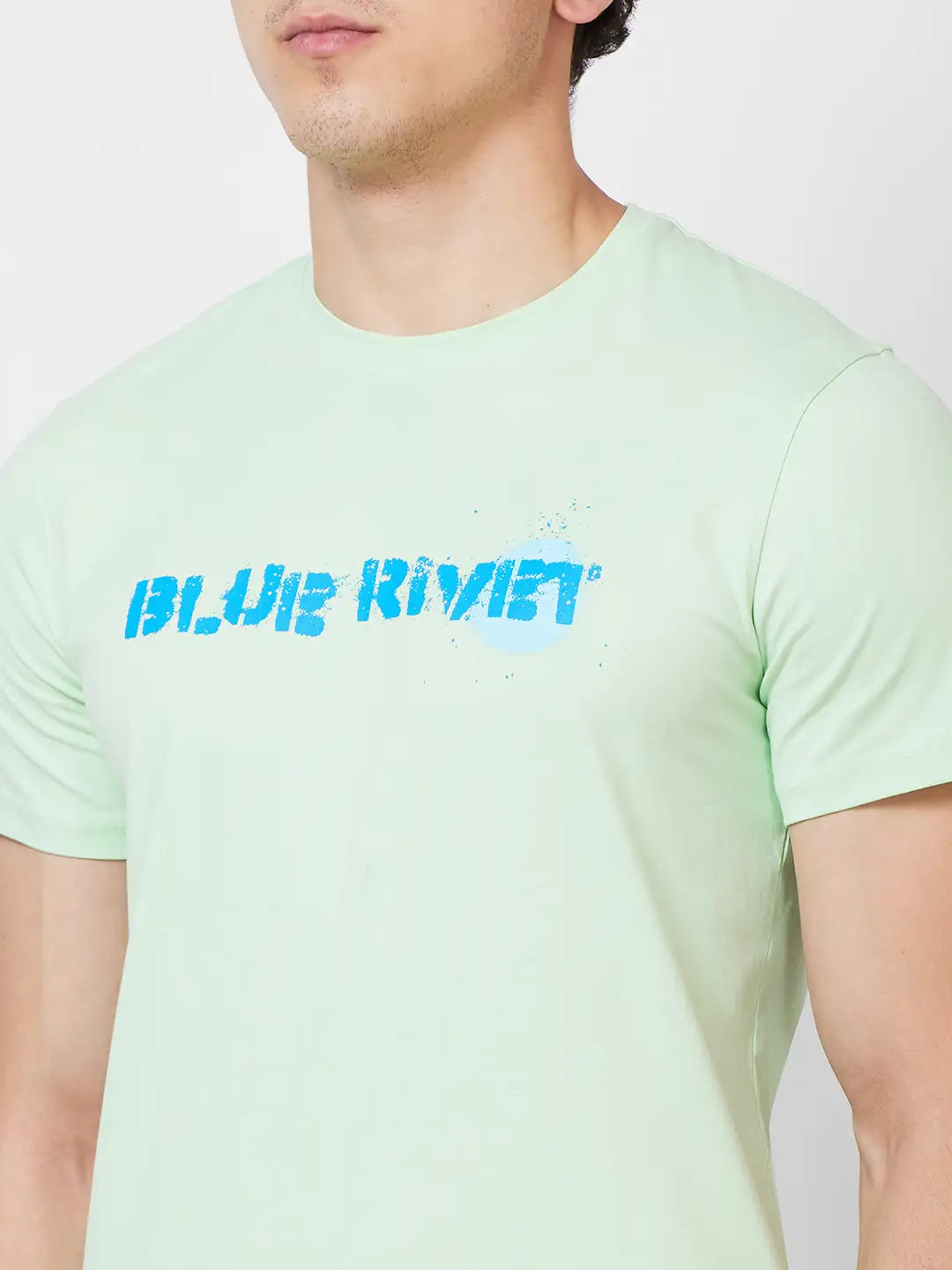Parx Regular Fit Graphic Print White T-Shirt