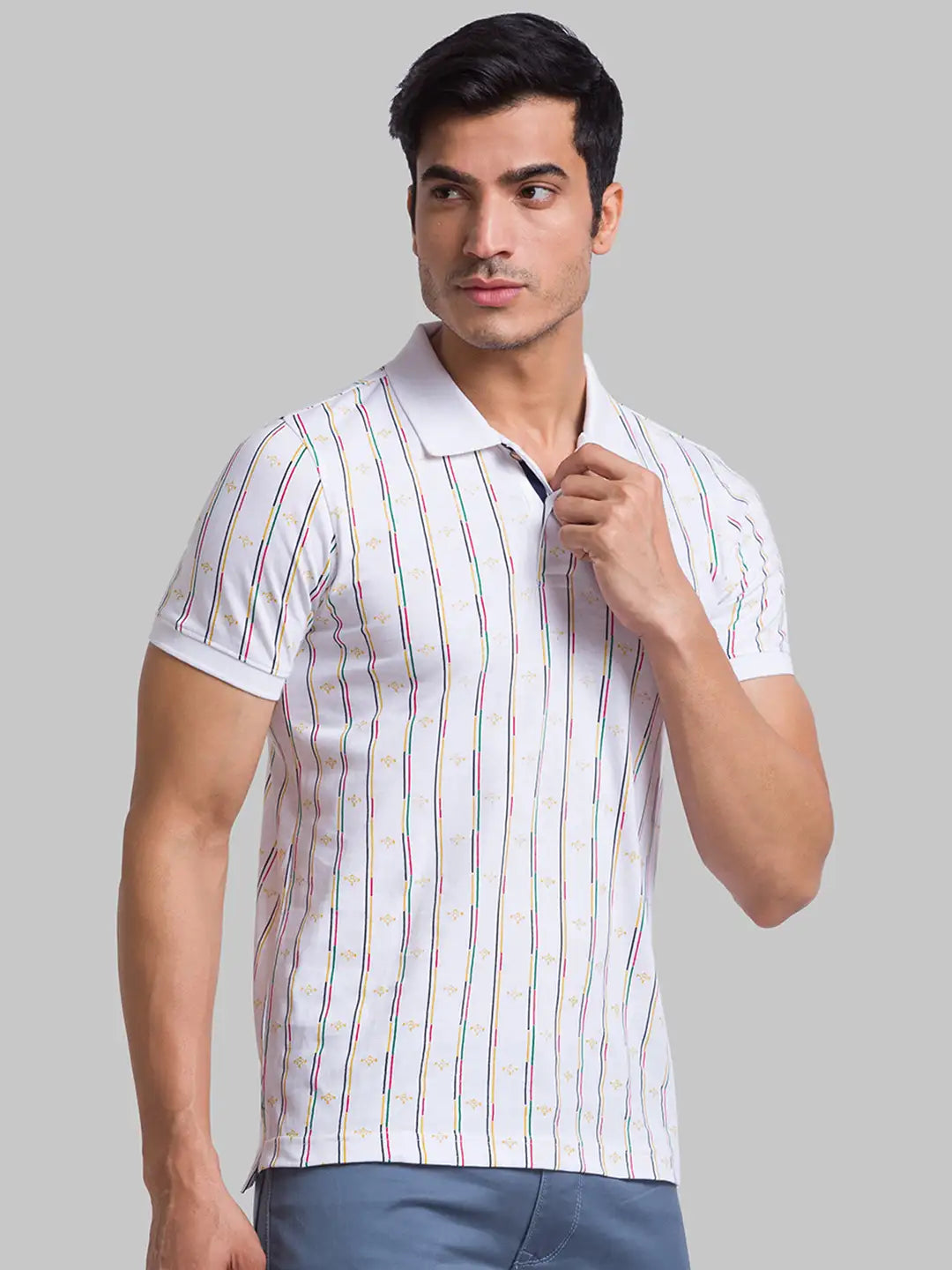 Men Regular Fit Green T-Shirt