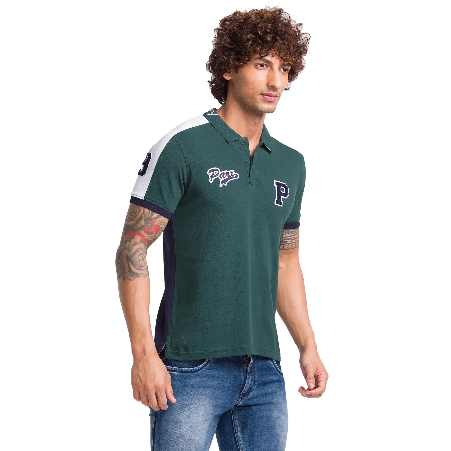Men Regular Fit Black T-Shirts