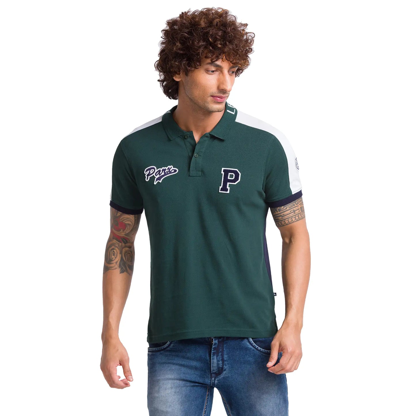 Men Regular Fit Black T-Shirts