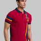 Men Regular Fit Blue T-Shirt