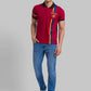 Men Regular Fit Blue T-Shirt