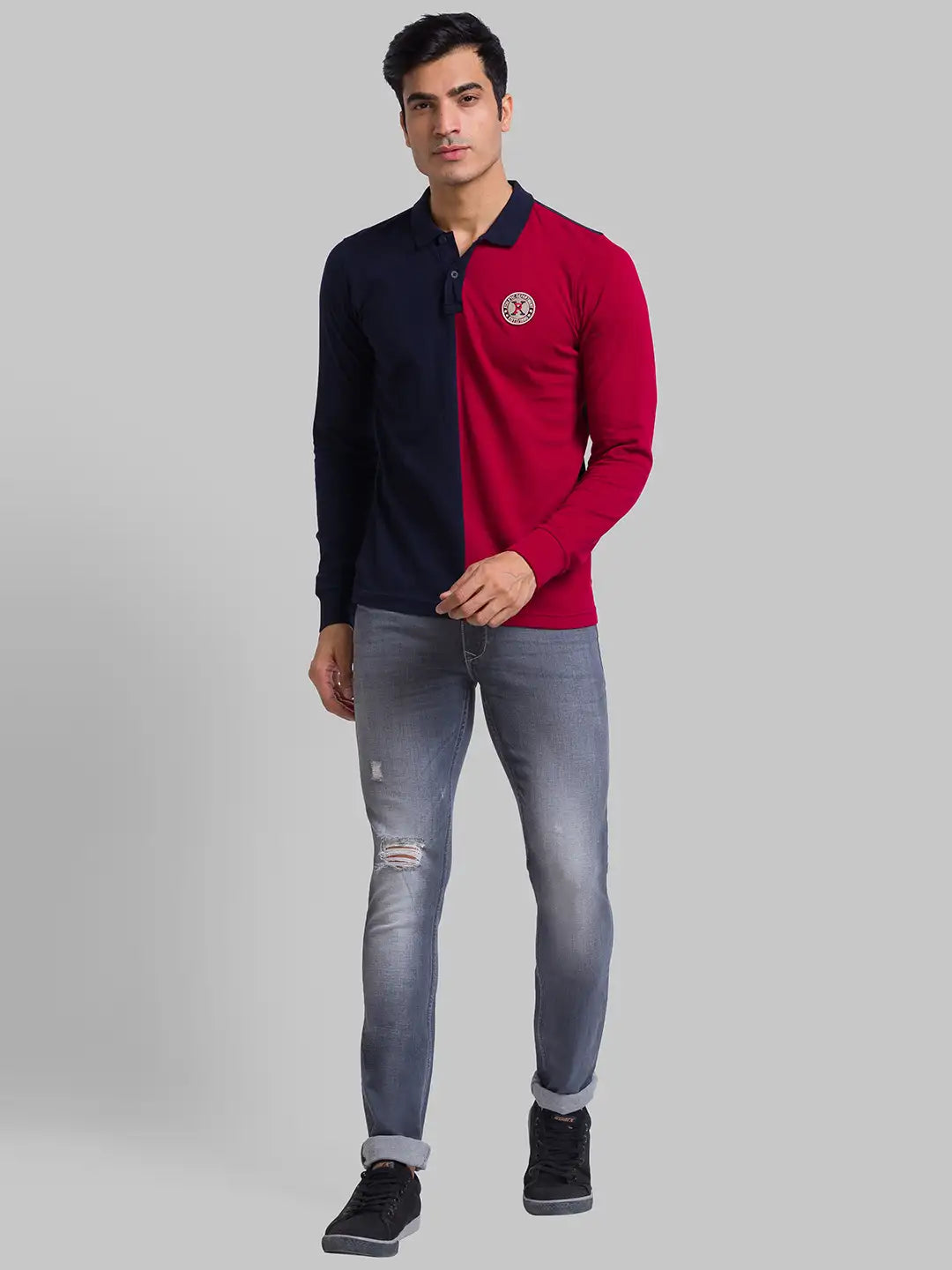 Men Regular Fit Green Polo