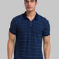 Men Regular Fit Blue T-Shirt