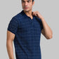 Men Regular Fit Blue T-Shirt