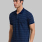 Men Regular Fit Blue T-Shirt
