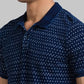 Men Regular Fit Blue T-Shirt