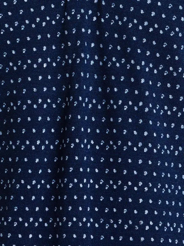 Men Regular Fit Blue T-Shirt
