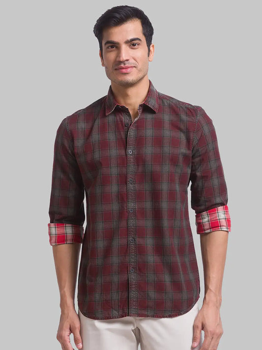 Men Slim Fit Light Blue Shirt