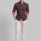 Men Slim Fit Light Blue Shirt