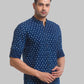 Men Slim Fit Blue Shirt