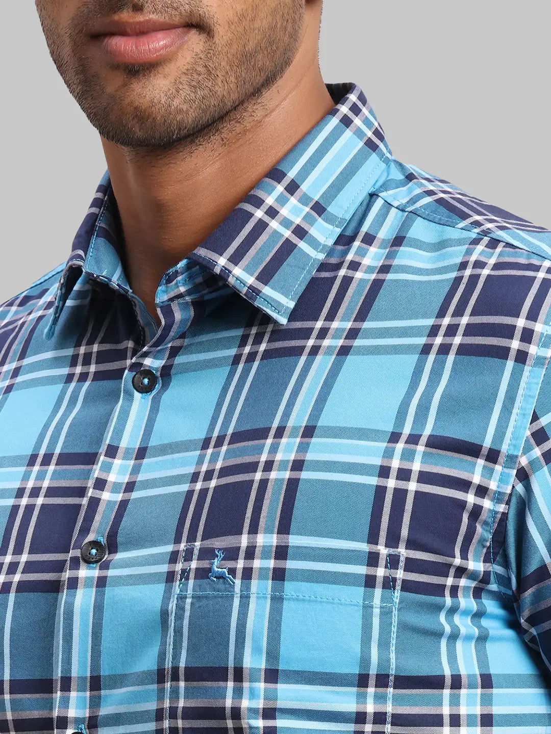 Men Slim Fit Dark Green Shirt