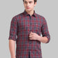 Men Slim Fit Violet Shirt