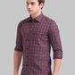 Men Slim Fit Violet Shirt