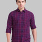 Men Slim Fit Dark Blue Shirt