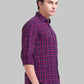 Men Slim Fit Dark Blue Shirt