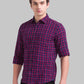 Men Slim Fit Dark Blue Shirt