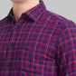 Men Slim Fit Dark Blue Shirt