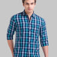 Men Slim Fit Blue Shirt