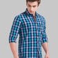 Men Slim Fit Blue Shirt