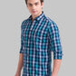 Men Slim Fit Blue Shirt