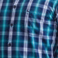 Men Slim Fit Blue Shirt