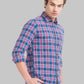 Men Slim Fit Dark Blue Shirt