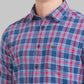 Men Slim Fit Dark Blue Shirt