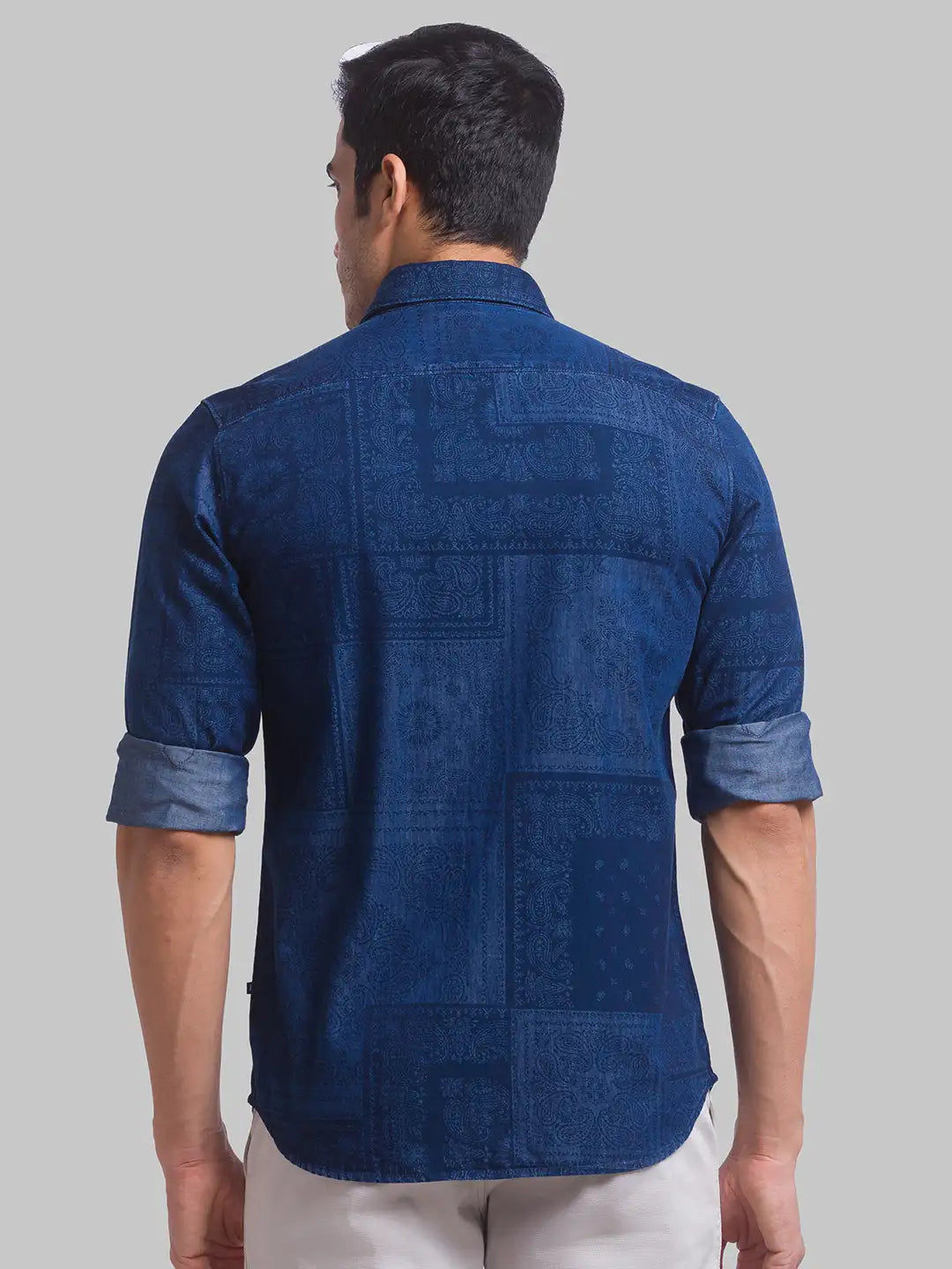 Men Slim Fit Dark Brown Shirt