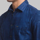 Men Slim Fit Dark Brown Shirt