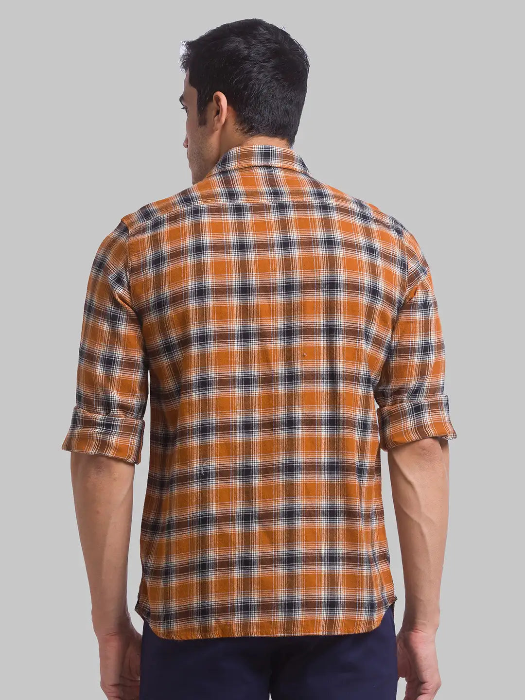 Men Slim Fit Medium Blue Shirt