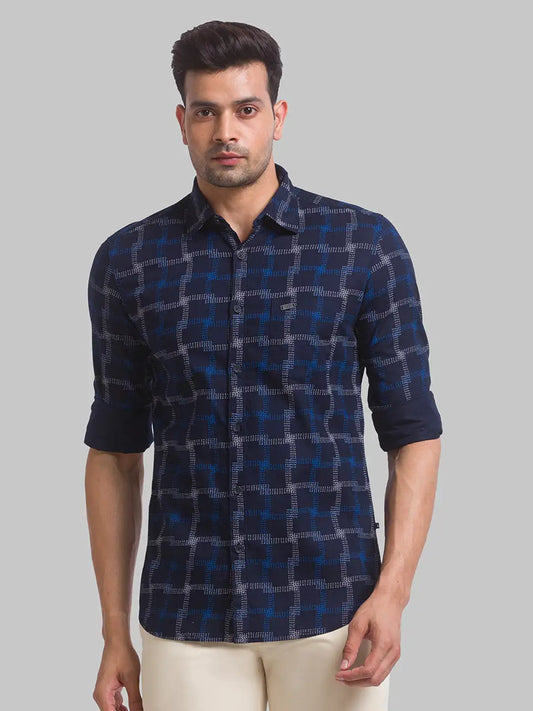Men Slim Fit Red Shirt