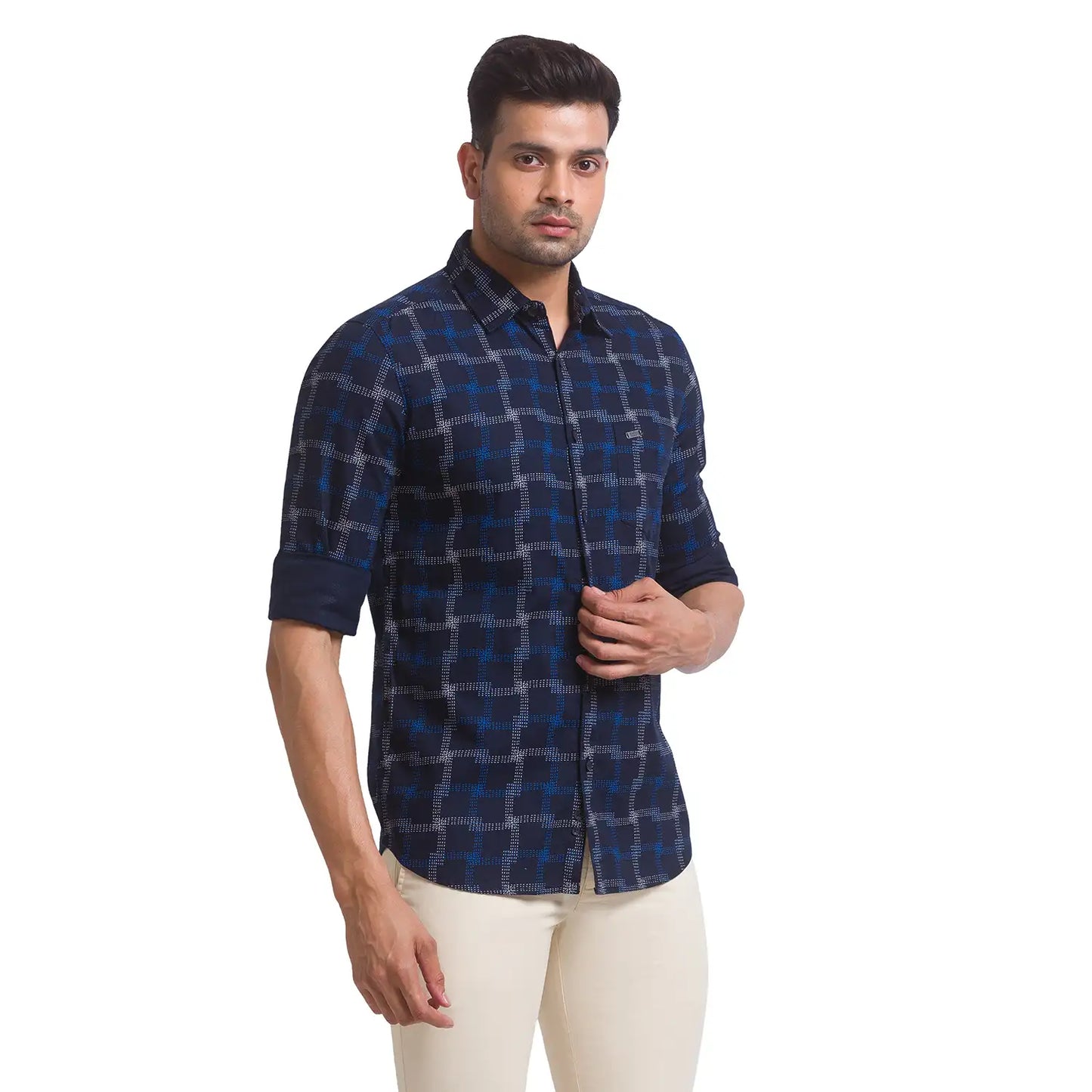 Men Slim Fit Red Shirt