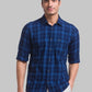 Men Slim Fit Blue Shirt