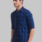 Men Slim Fit Blue Shirt