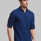 Men Tapered Fit Dark Blue Jeans