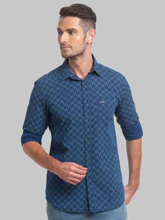 Men Slim Fit White Shirt
