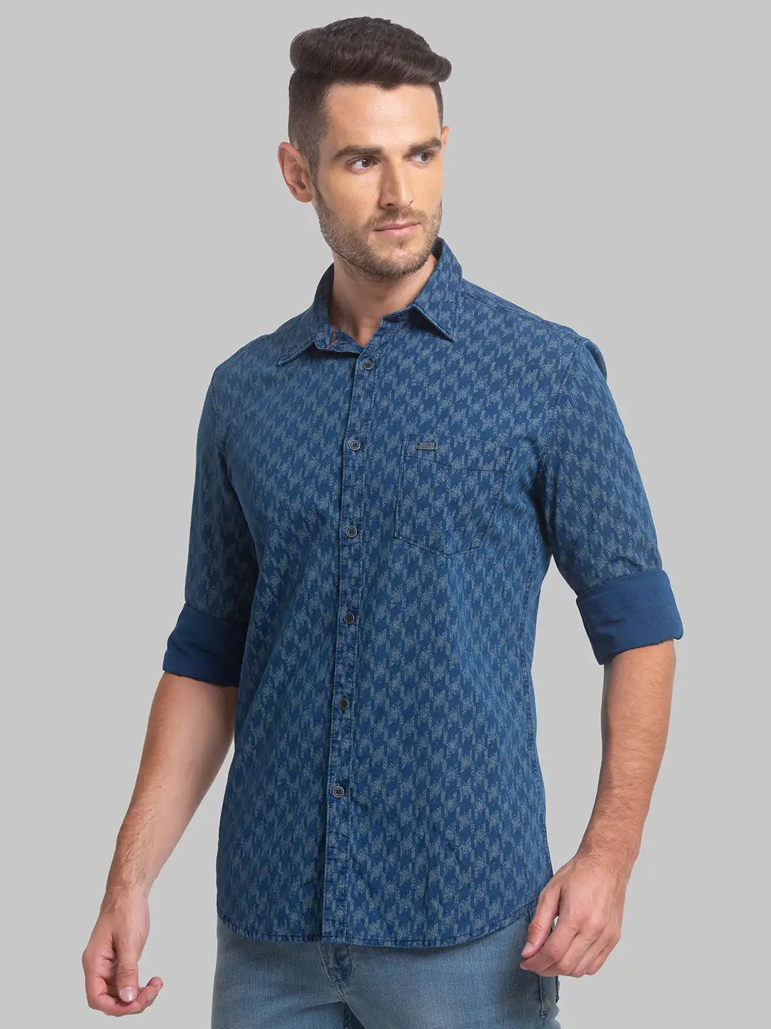 Men Slim Fit White Shirt