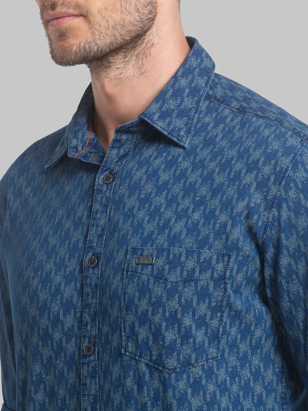 Men Slim Fit White Shirt
