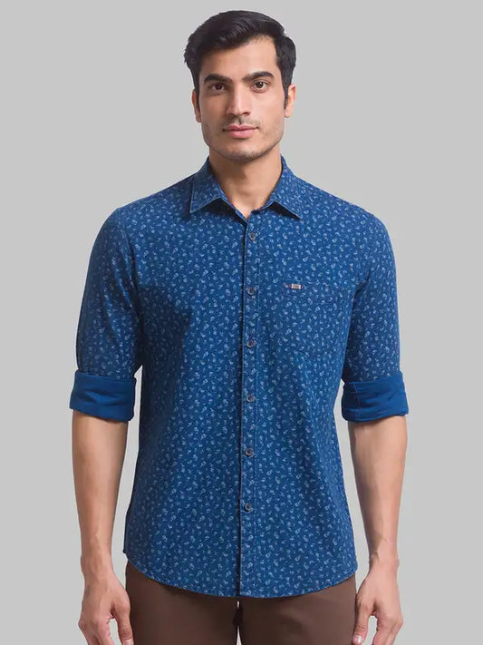 Men Slim Fit Black Shirt