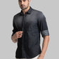 Men Slim Fit Blue Shirt