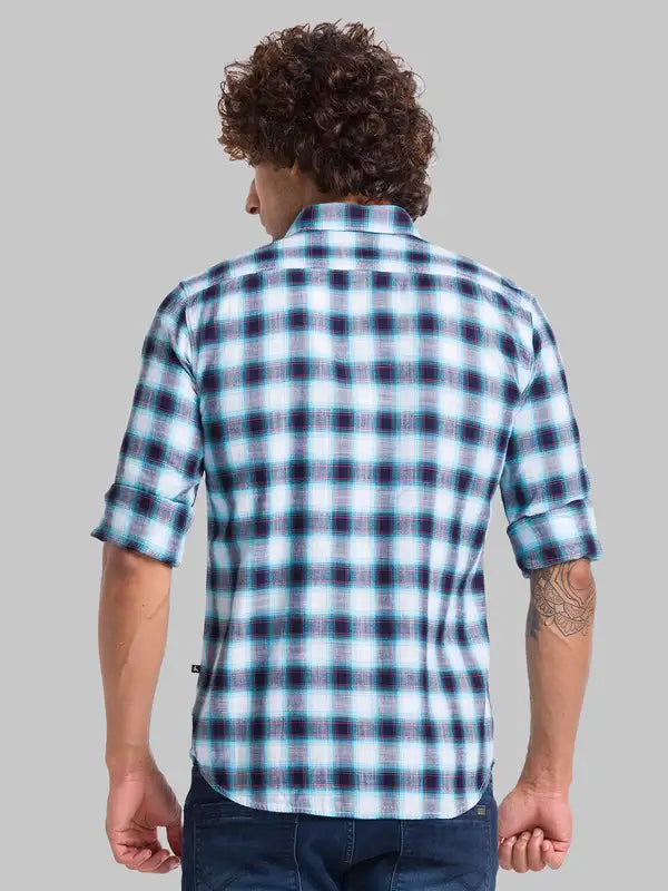 Men Slim Fit White Shirt